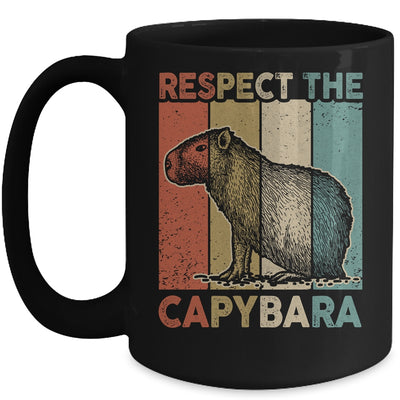 Respect The Capybara Animal Funny Capybara Lover Mug | siriusteestore