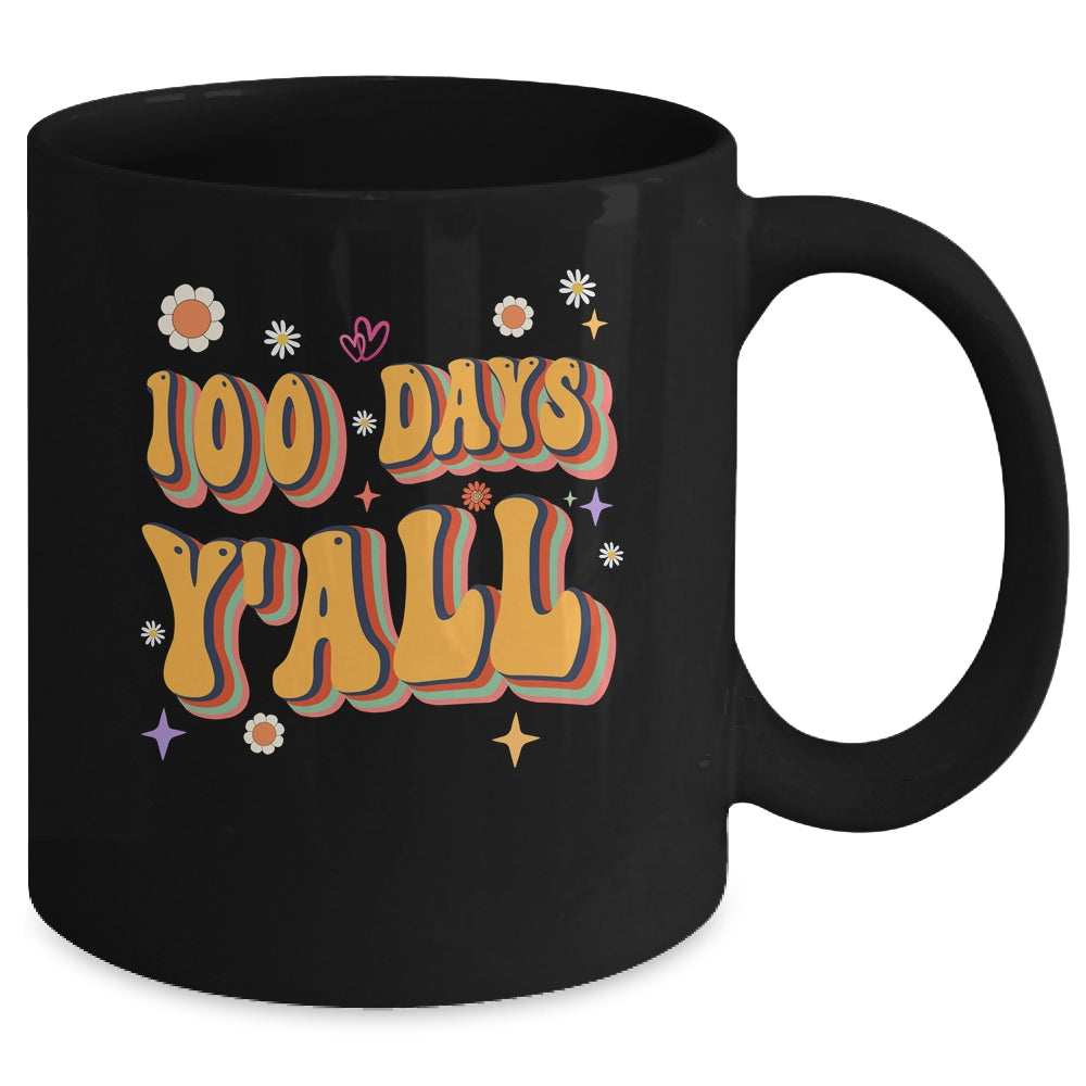 Retro 100 Days Of School Teachers Students 100Th Day School Mug | siriusteestore