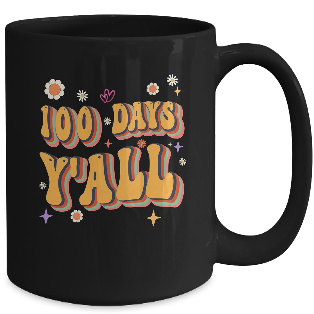 Retro 100 Days Of School Teachers Students 100Th Day School Mug | siriusteestore