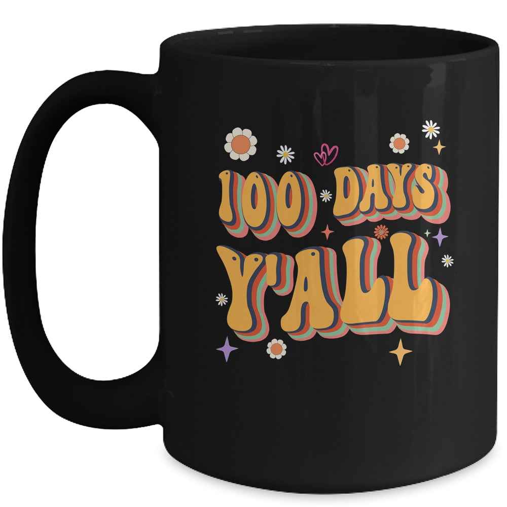 Retro 100 Days Of School Teachers Students 100Th Day School Mug | siriusteestore