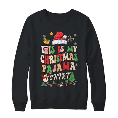 Retro Funny Santa Xmas Men Women This Is My Christmas Shirt & Sweatshirt | siriusteestore