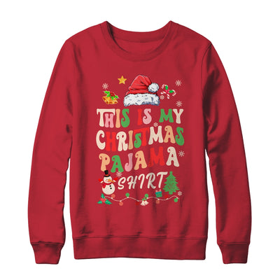 Retro Funny Santa Xmas Men Women This Is My Christmas Shirt & Sweatshirt | siriusteestore