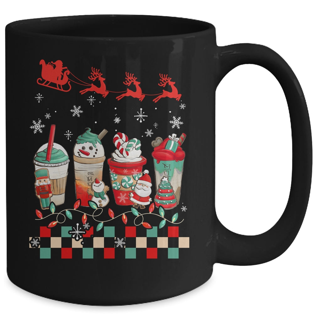 Retro Groovy Christmas Coffee Women Sweets Winter Cozy Xmas Mug | siriusteestore