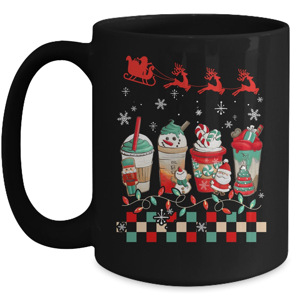 Retro Groovy Christmas Coffee Women Sweets Winter Cozy Xmas Mug | siriusteestore
