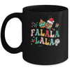 Retro Groovy Fa La La Christmas Cute Santa Hat Xmas Lights Mug | siriusteestore