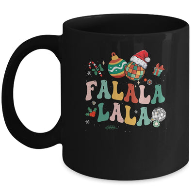 Retro Groovy Fa La La Christmas Cute Santa Hat Xmas Lights Mug | siriusteestore