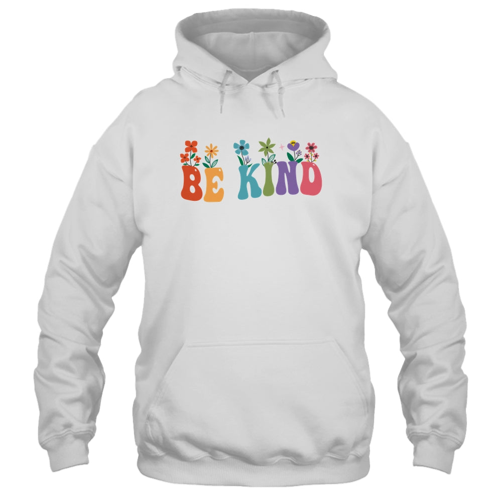 Retro Groovy Flower Be Kind Women Shirt & Tank Top | siriusteestore