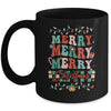 Retro Groovy Merry Christmas Family Matching Xmas Mug | siriusteestore