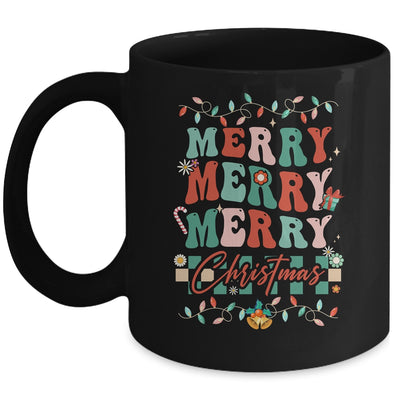 Retro Groovy Merry Christmas Family Matching Xmas Mug | siriusteestore