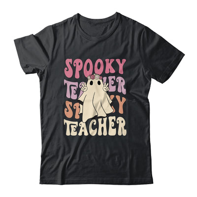 Retro Hippie Halloween Cute Ghost Spooky Season Funny Shirt & Hoodie | siriusteestore