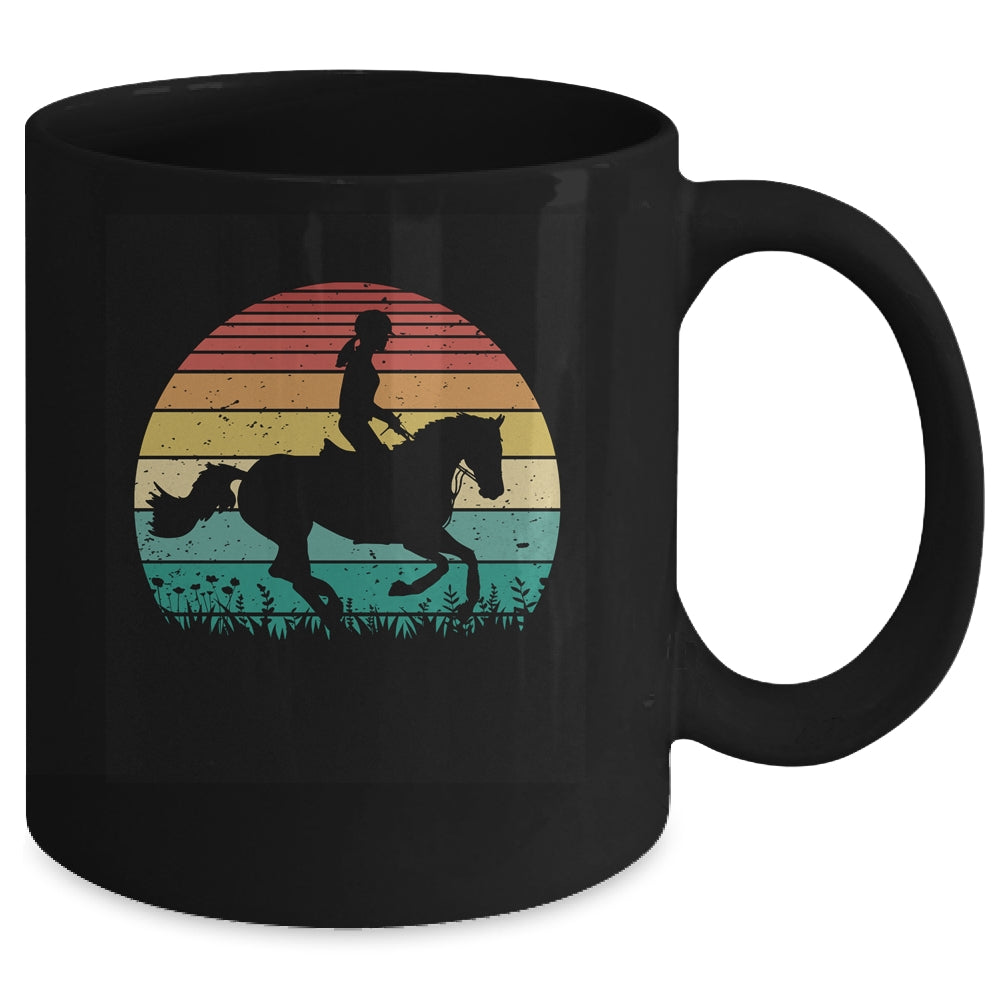 Retro Horse Lover Horseback Riding Cowgirl Western Mug | siriusteestore