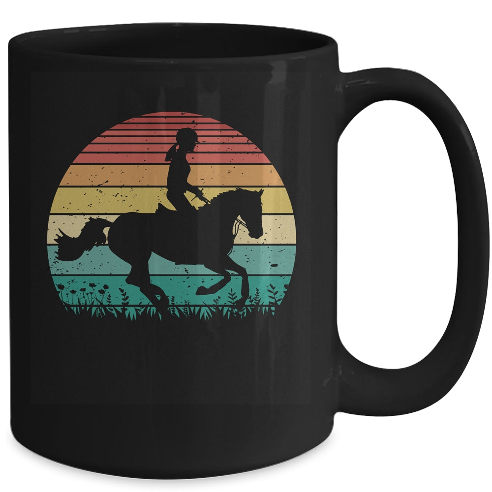 Retro Horse Lover Horseback Riding Cowgirl Western Mug | siriusteestore