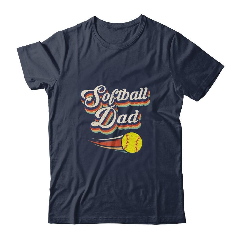 Retro Softball Dad Funny Vintage Softball Dad Father's Day Shirt & Hoodie | siriusteestore