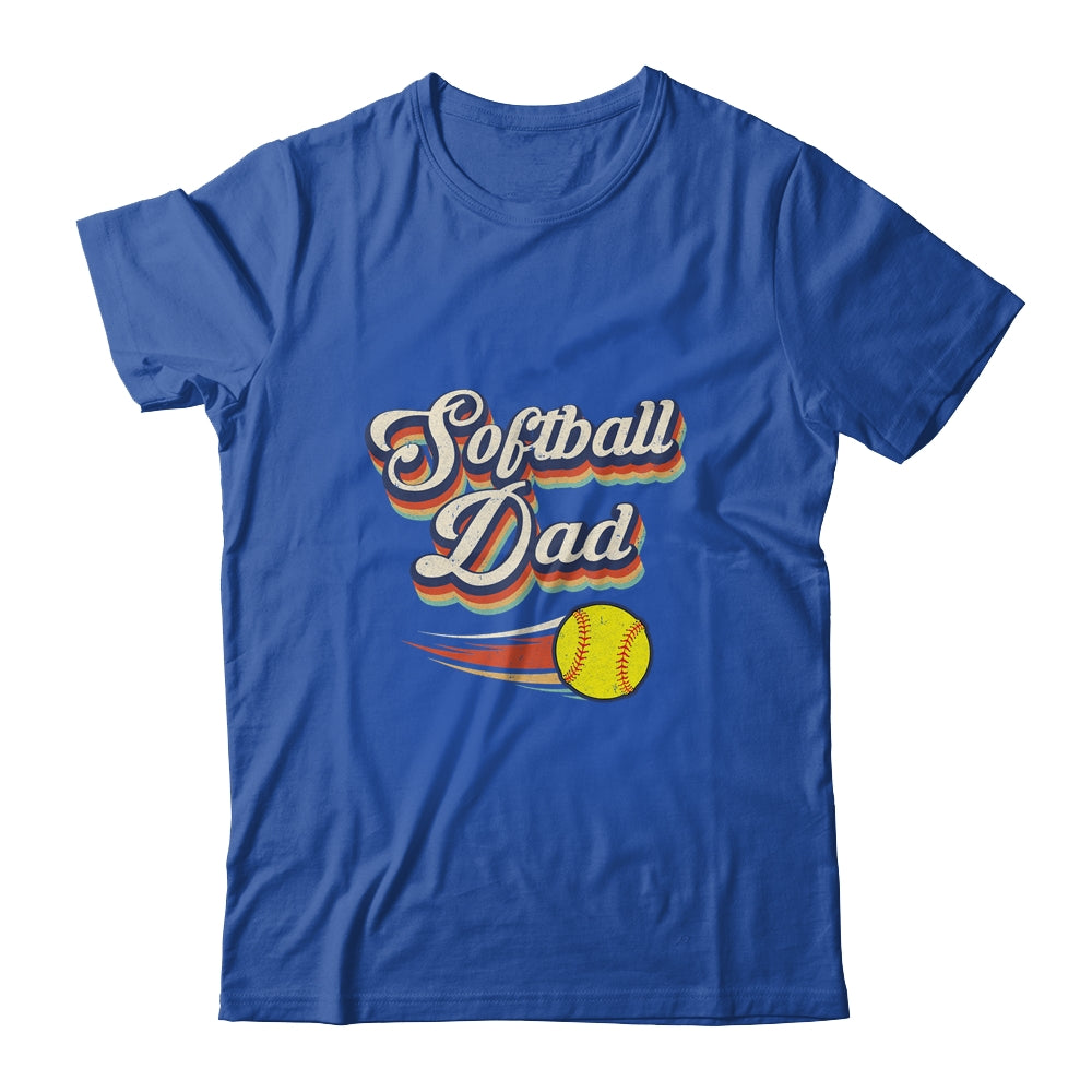 Retro Softball Dad Funny Vintage Softball Dad Father's Day Shirt & Hoodie | siriusteestore