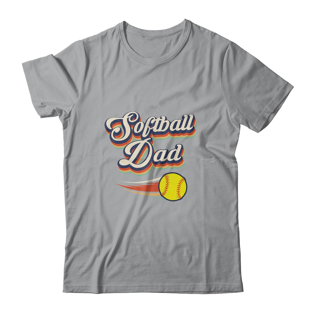 Retro Softball Dad Funny Vintage Softball Dad Father's Day Shirt & Hoodie | siriusteestore