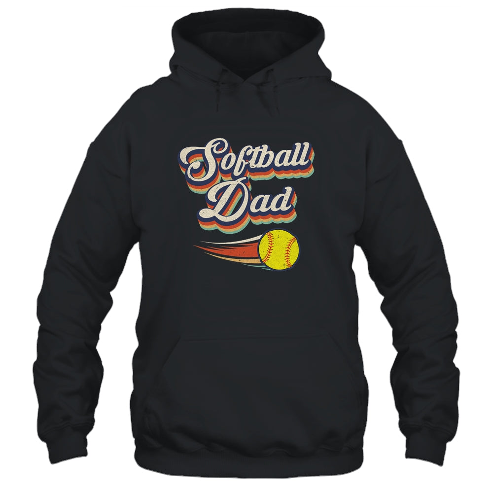 Retro Softball Dad Funny Vintage Softball Dad Father's Day Shirt & Hoodie | siriusteestore