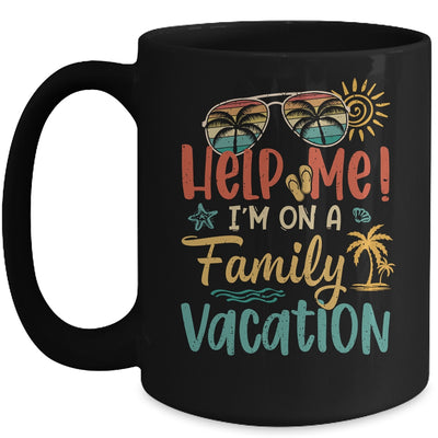 Retro Style Help Me Im On A Family Vacation Mug | siriusteestore