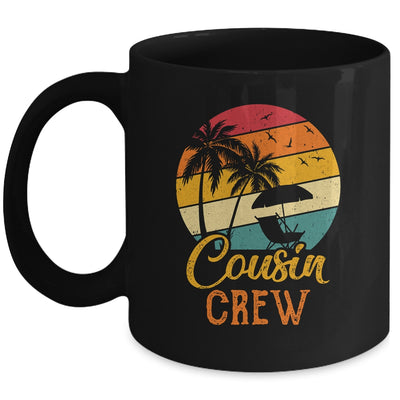 Retro Summer Family Vacation Vintage Beach Cousin Crew Mug | siriusteestore