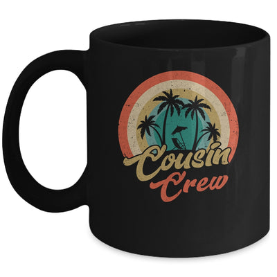 Retro Summer Family Vacation Vintage Rainbow Cousin Crew Mug | siriusteestore