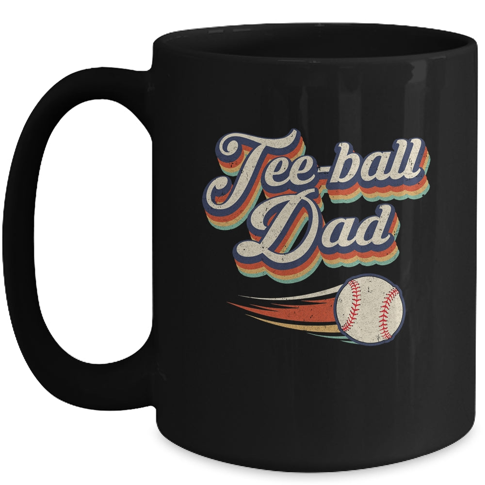 Retro Teeball Dad Funny Vintage Teeball Dad Father's Day Mug | siriusteestore