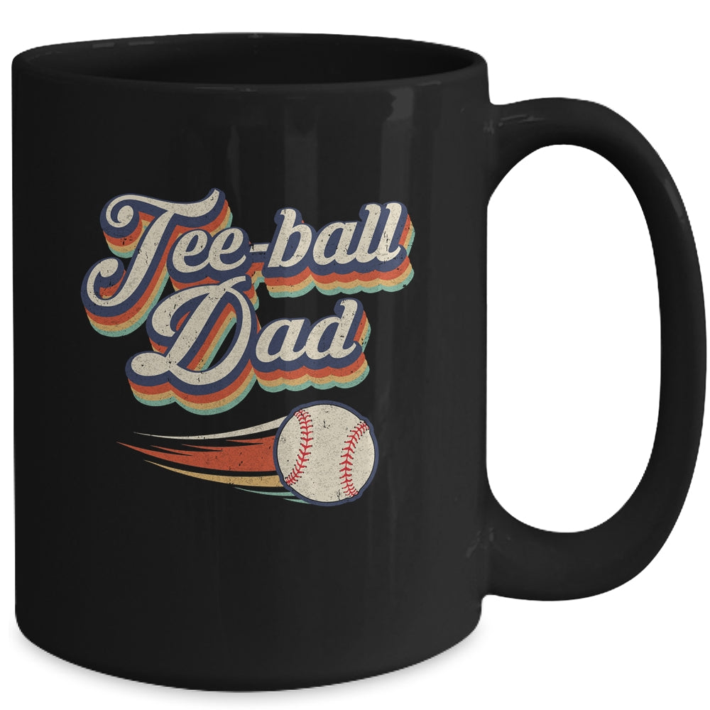 Retro Teeball Dad Funny Vintage Teeball Dad Father's Day Mug | siriusteestore