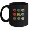 Retro Vintage Cat Pumpkin Halloween Costume Mug | siriusteestore