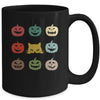 Retro Vintage Cat Pumpkin Halloween Costume Mug | siriusteestore