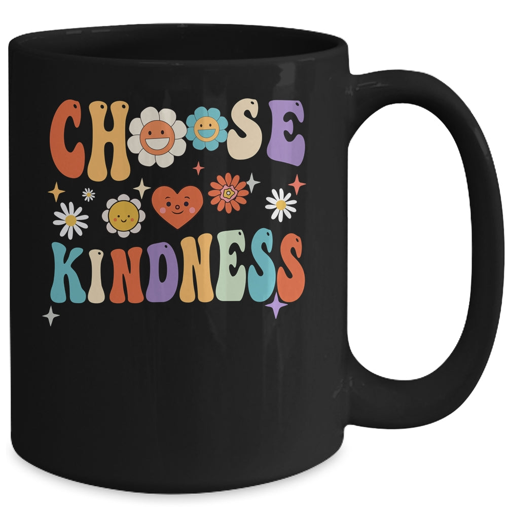 Retro Vintage Choose Kindness Lover Spiritual Women Girls Mug | siriusteestore