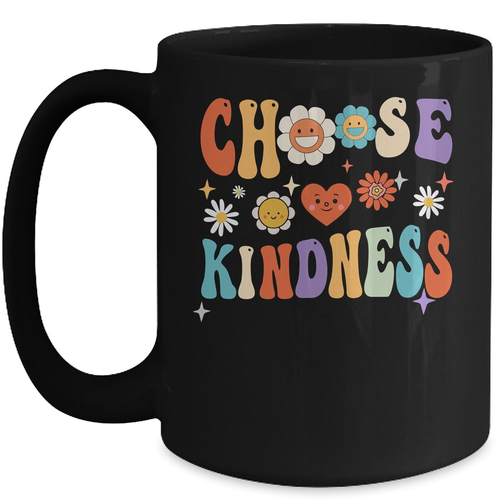 Retro Vintage Choose Kindness Lover Spiritual Women Girls Mug | siriusteestore