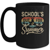 Retro Vintage Style Summer Dress School's Out For Summer Mug | siriusteestore