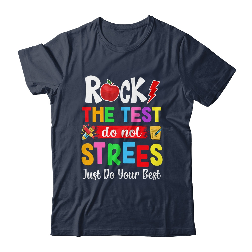 Rock The Test Teacher Test Day Testing Day Funny Teacher Shirt & Hoodie | siriusteestore