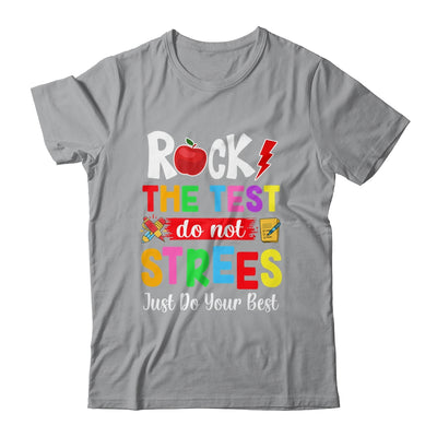 Rock The Test Teacher Test Day Testing Day Funny Teacher Shirt & Hoodie | siriusteestore