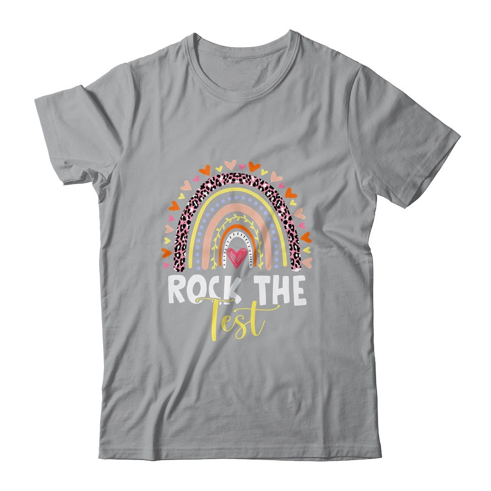 Rock The Test Test Day Teacher Testing Day Rainbow Shirt & Hoodie | siriusteestore