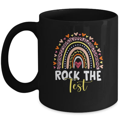 Rock The Test Test Day Teacher Testing Day Rainbow Mug | siriusteestore