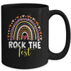 Rock The Test Test Day Teacher Testing Day Rainbow Mug | siriusteestore