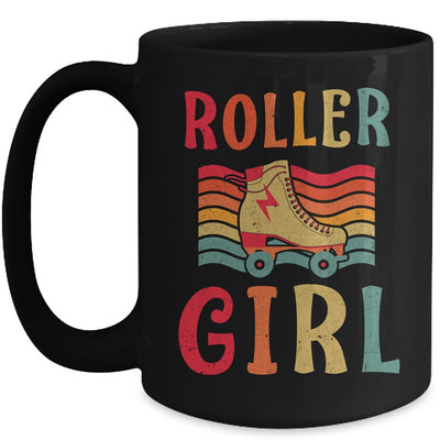 Roller Girl Skater Skating Retro Vintage 70s 80s Skates Mug | siriusteestore