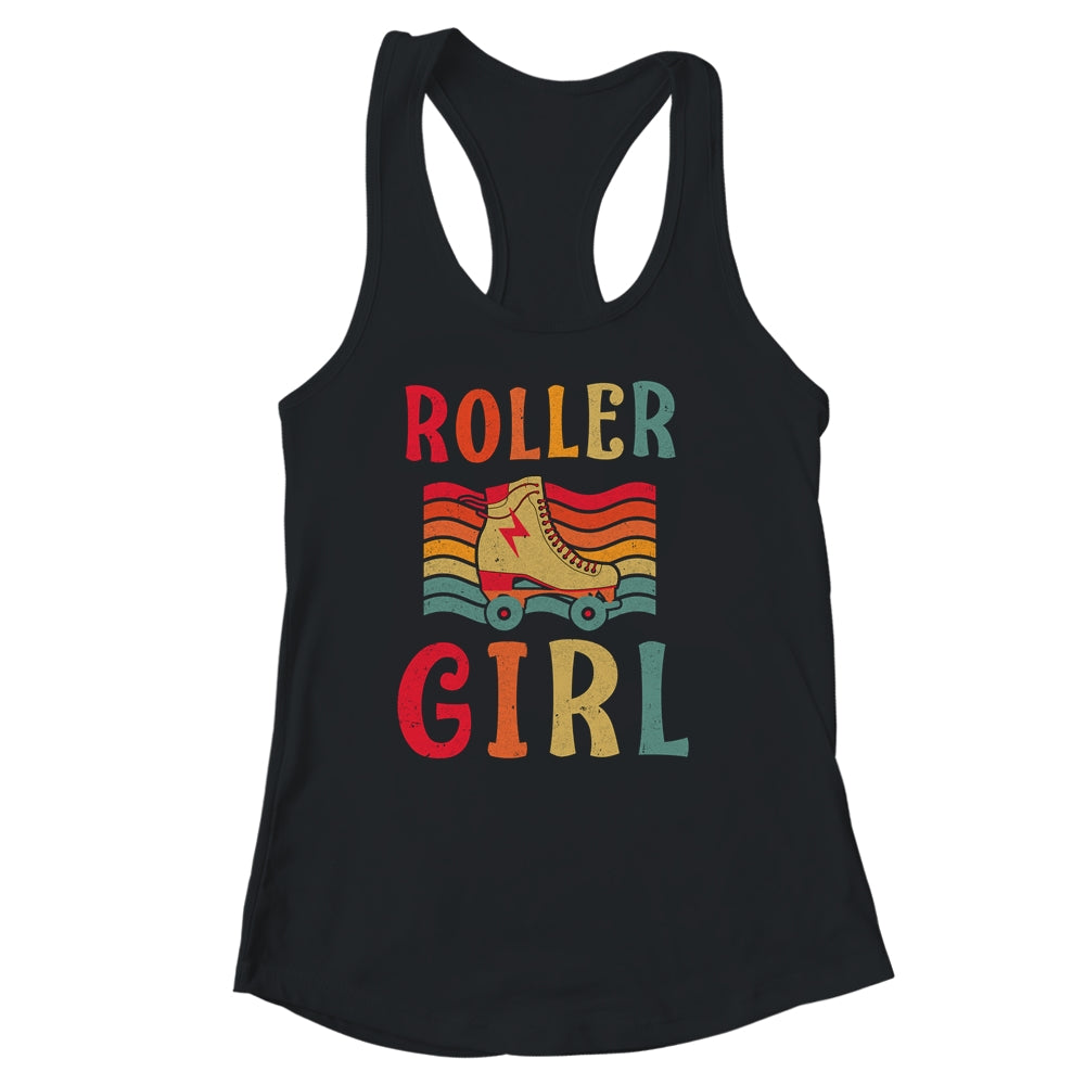 Roller Girl Skater Skating Retro Vintage 70s 80s Skates Shirt & Tank Top | siriusteestore