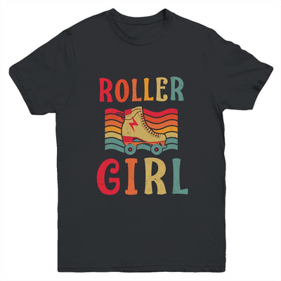 Roller Girl Skater Skating Retro Vintage 70s 80s Skates Youth Shirt | siriusteestore