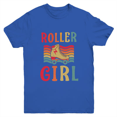 Roller Girl Skater Skating Retro Vintage 70s 80s Skates Youth Shirt | siriusteestore