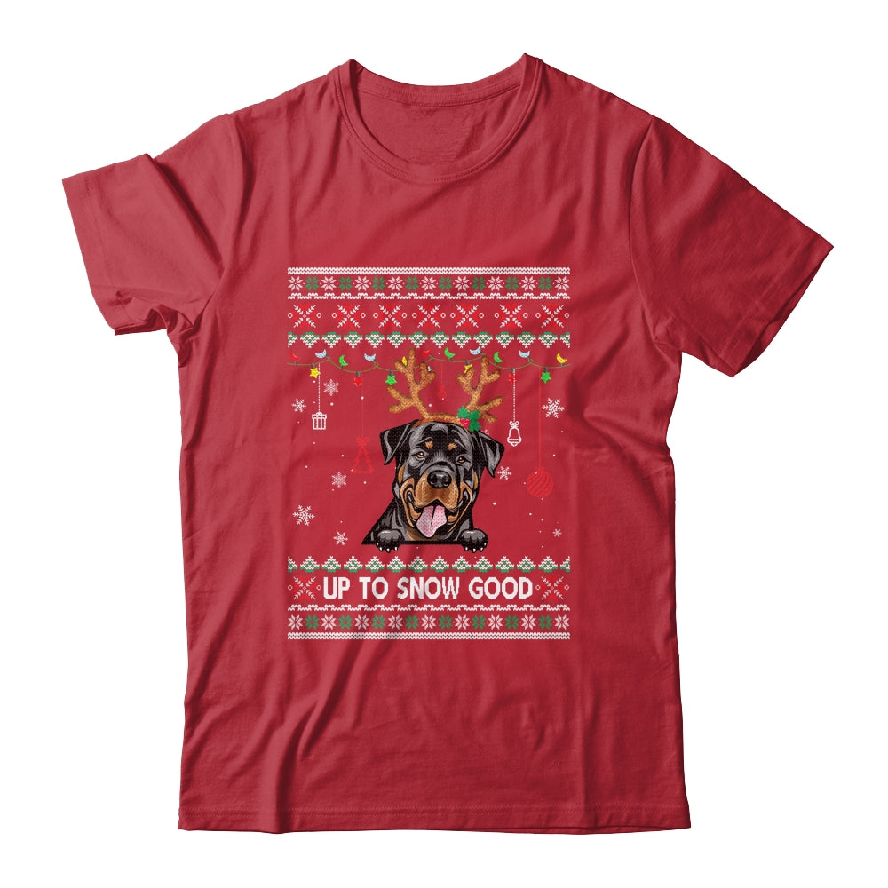 Rottweiler Dog Reindeer Ugly Christmas Xmas Shirt & Sweatshirt | siriusteestore