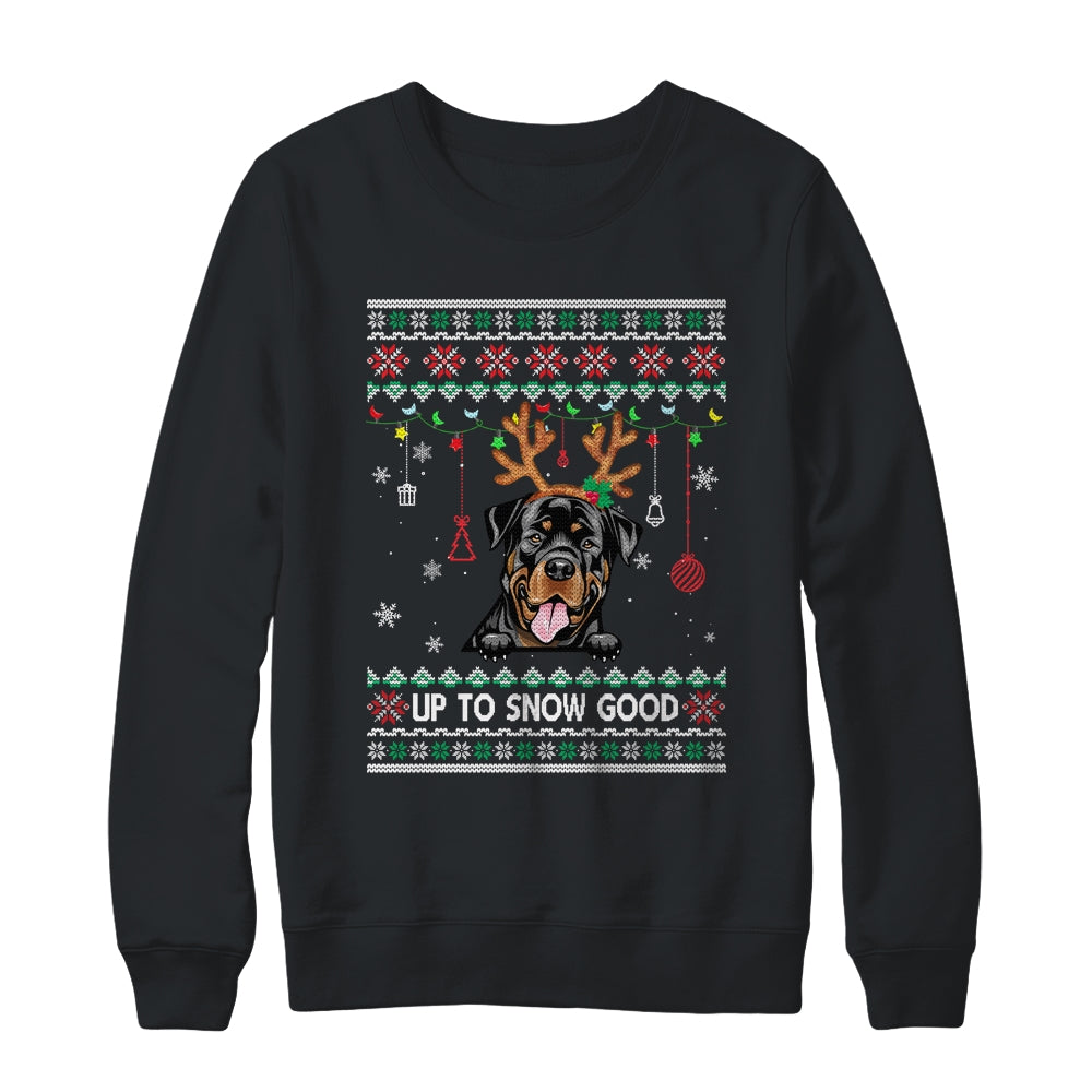 Rottweiler Dog Reindeer Ugly Christmas Xmas Shirt & Sweatshirt | siriusteestore