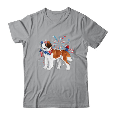 Saint Bernard Dog American USA Flag 4th of July women Lover Shirt & Tank Top | siriusteestore