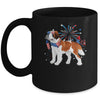 Saint Bernard Dog American USA Flag 4th of July women Lover Mug | siriusteestore