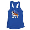 Saint Bernard Dog American USA Flag 4th of July women Lover Shirt & Tank Top | siriusteestore