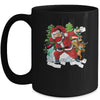 Santa And Friends Wearing Mask New Christmas Quarantine Mug | siriusteestore