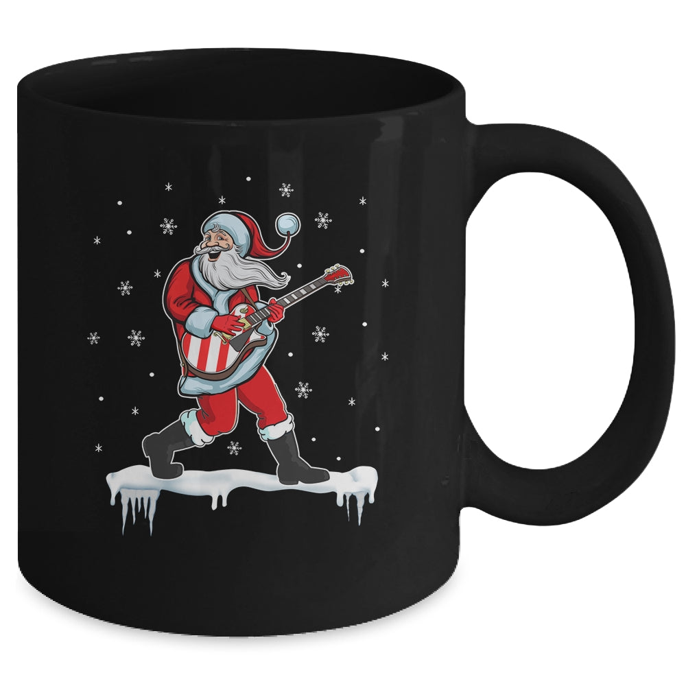 Santa Claus Play Guitar Matching Family Christmas Pajamas Mug | siriusteestore