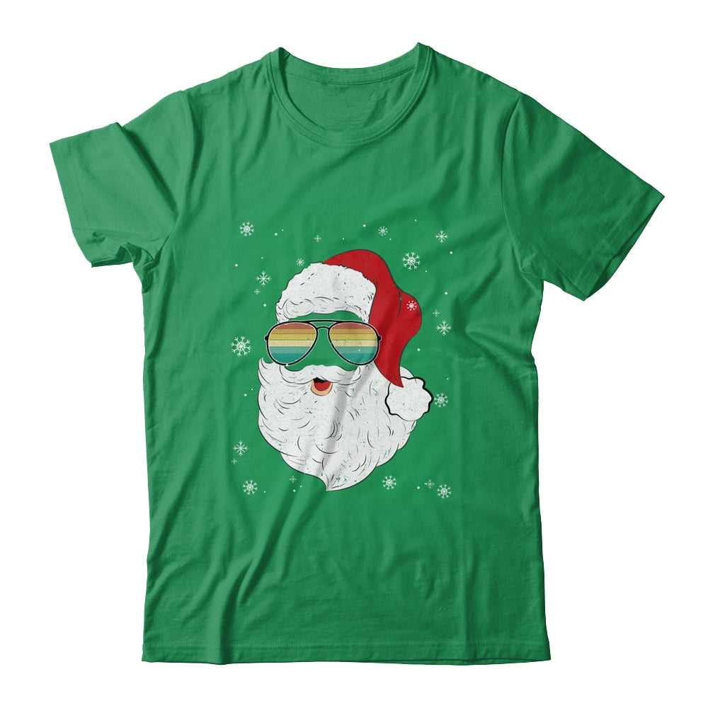 Santa Face Retro Sunglasses Christmas Xmas Men Women Shirt & Sweatshirt | siriusteestore