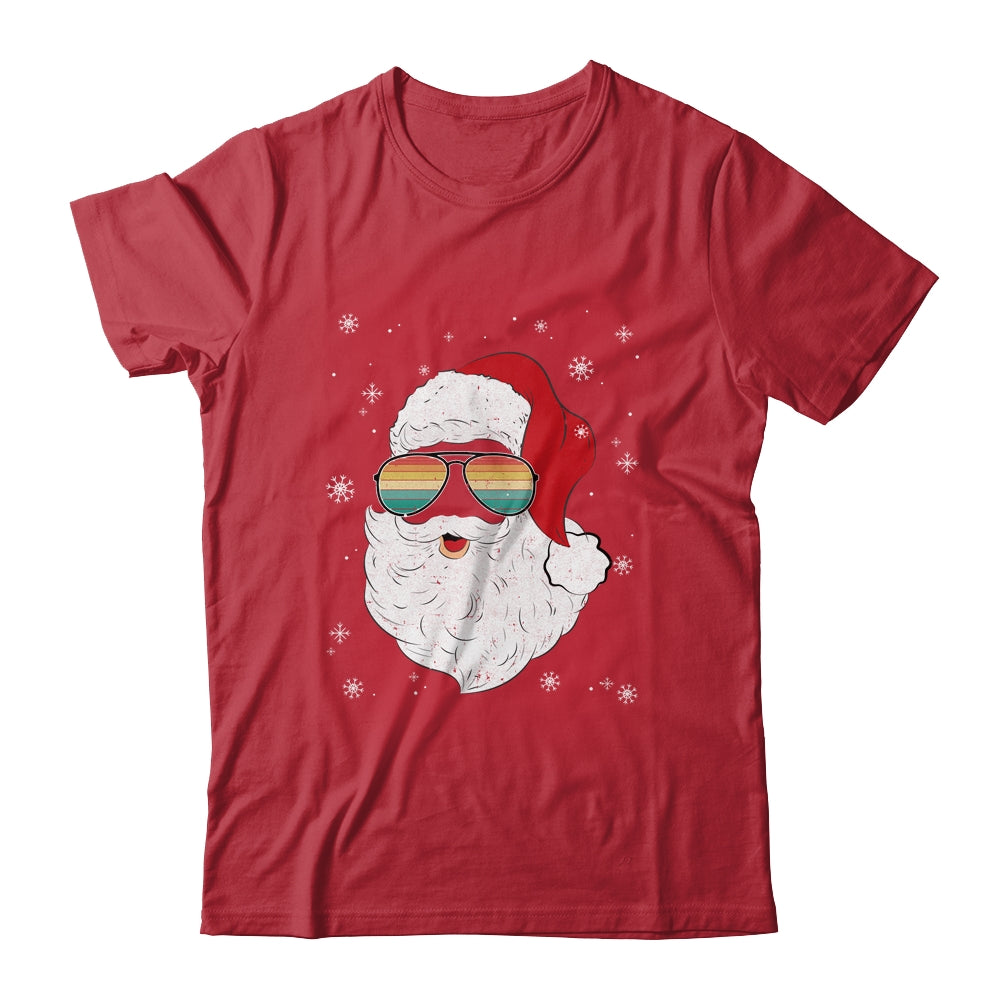 Santa Face Retro Sunglasses Christmas Xmas Men Women Shirt & Sweatshirt | siriusteestore