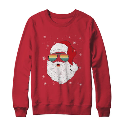 Santa Face Retro Sunglasses Christmas Xmas Men Women Shirt & Sweatshirt | siriusteestore