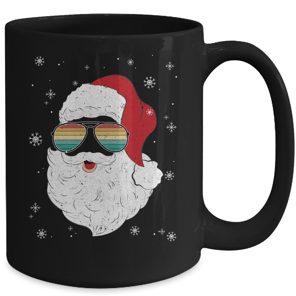 Santa Face Retro Sunglasses Christmas Xmas Men Women Mug | siriusteestore